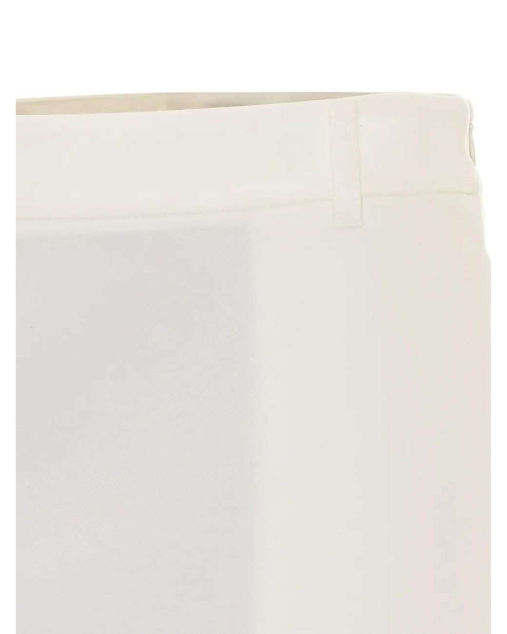 Patrizia Pepe White Fly-Logo Mini Skirt