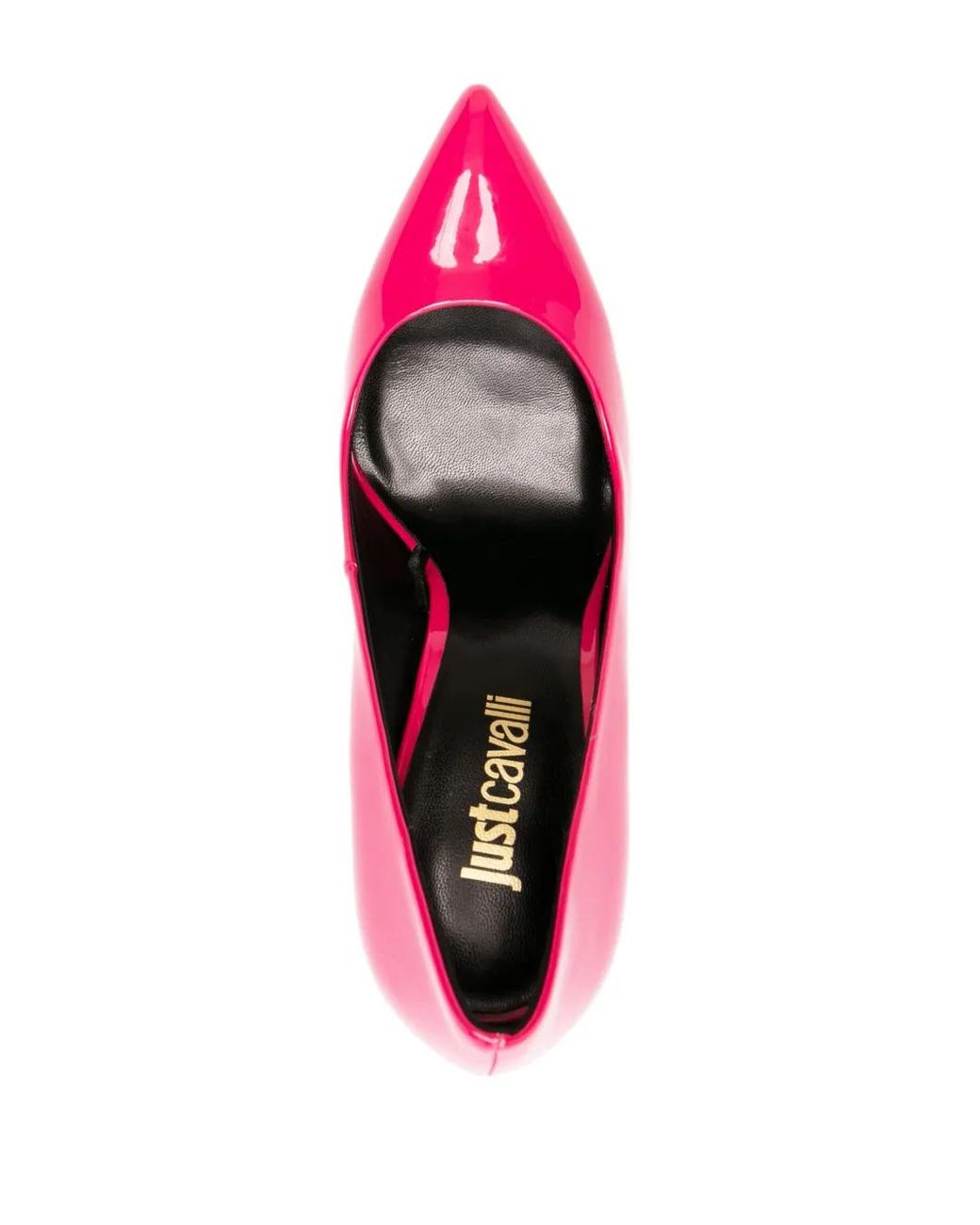 Just Cavalli Pink Patent 100Mm Pointed-Toe Pumps