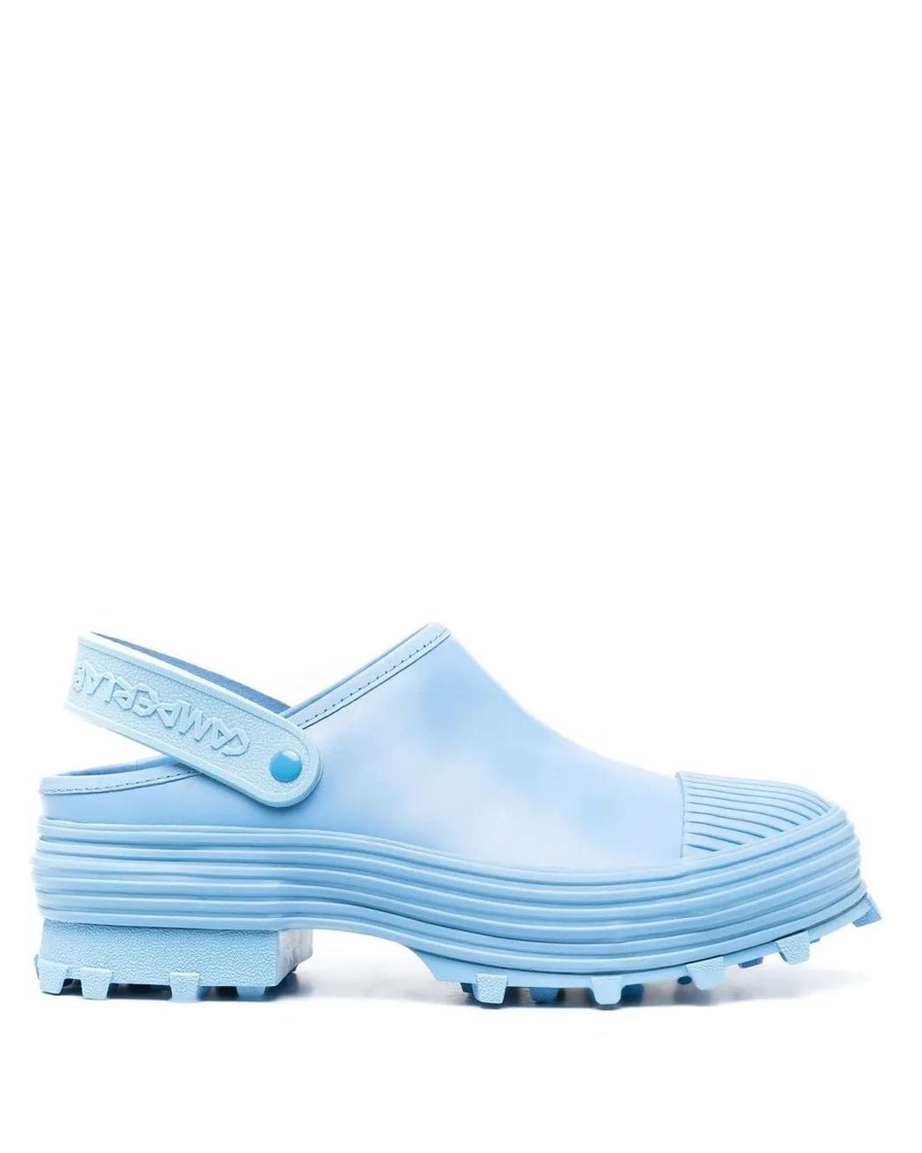CAMPERLAB Blue Logo-Strap Chunky Mules