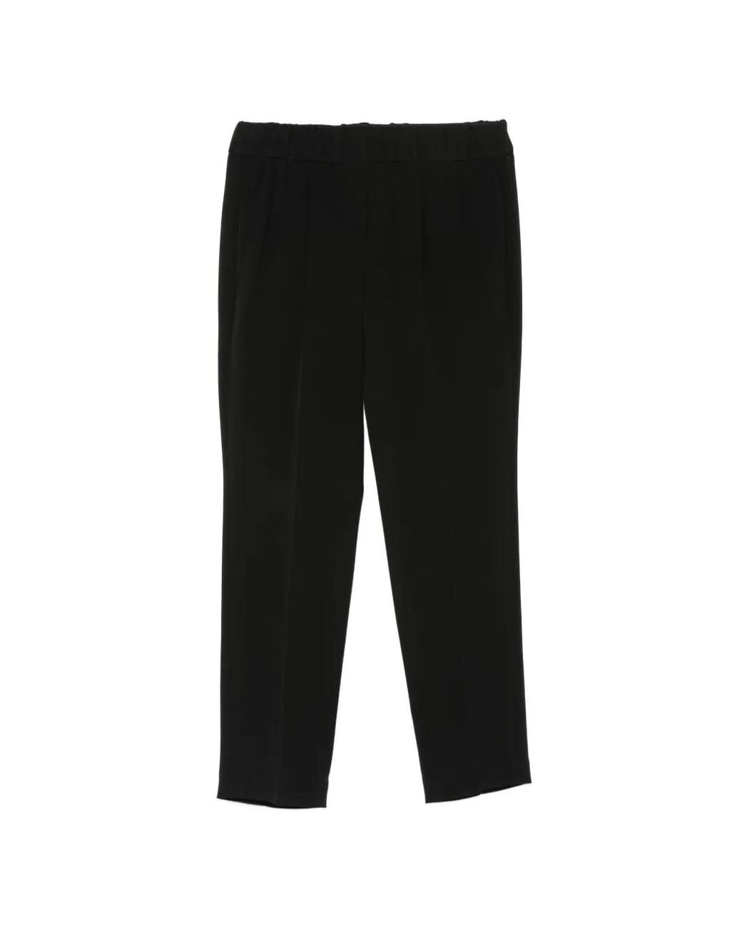Brunello Cucinelli Black Pantalon Fuselé À Coupe Courte
