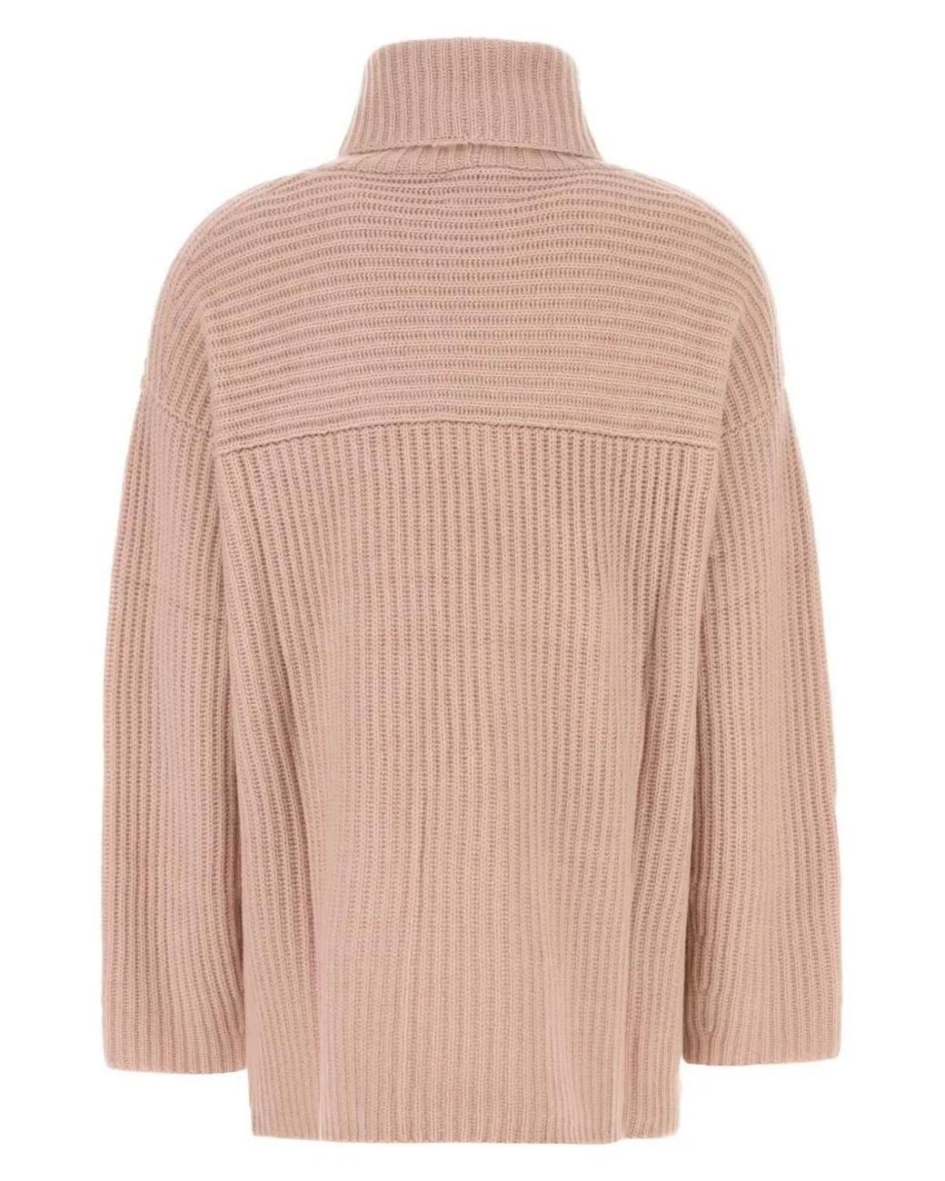 LeKasha Natural Turtleneck Cashmere Sweater