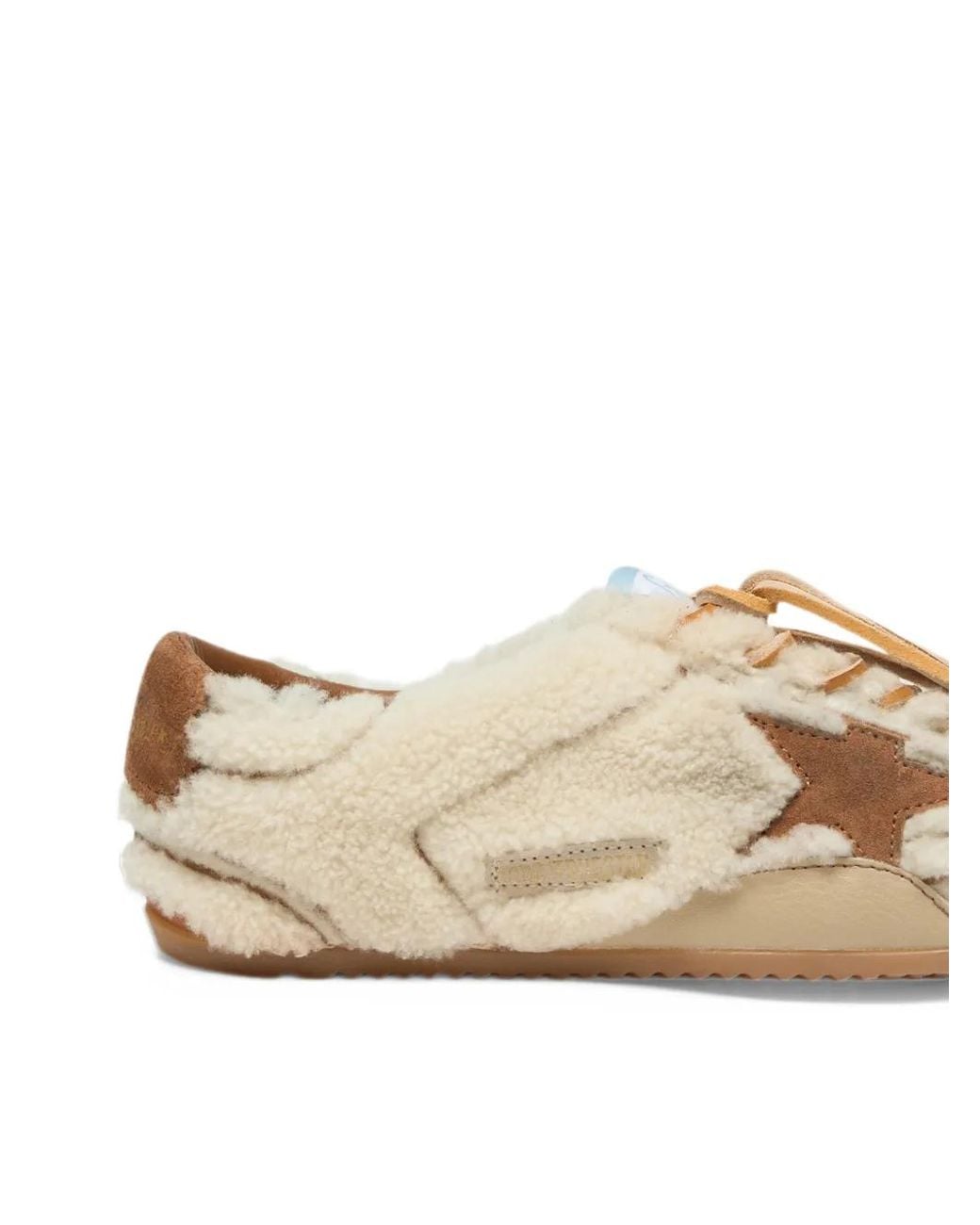 Golden Goose Deluxe Brand Natural True-Star Shearling Sneakers