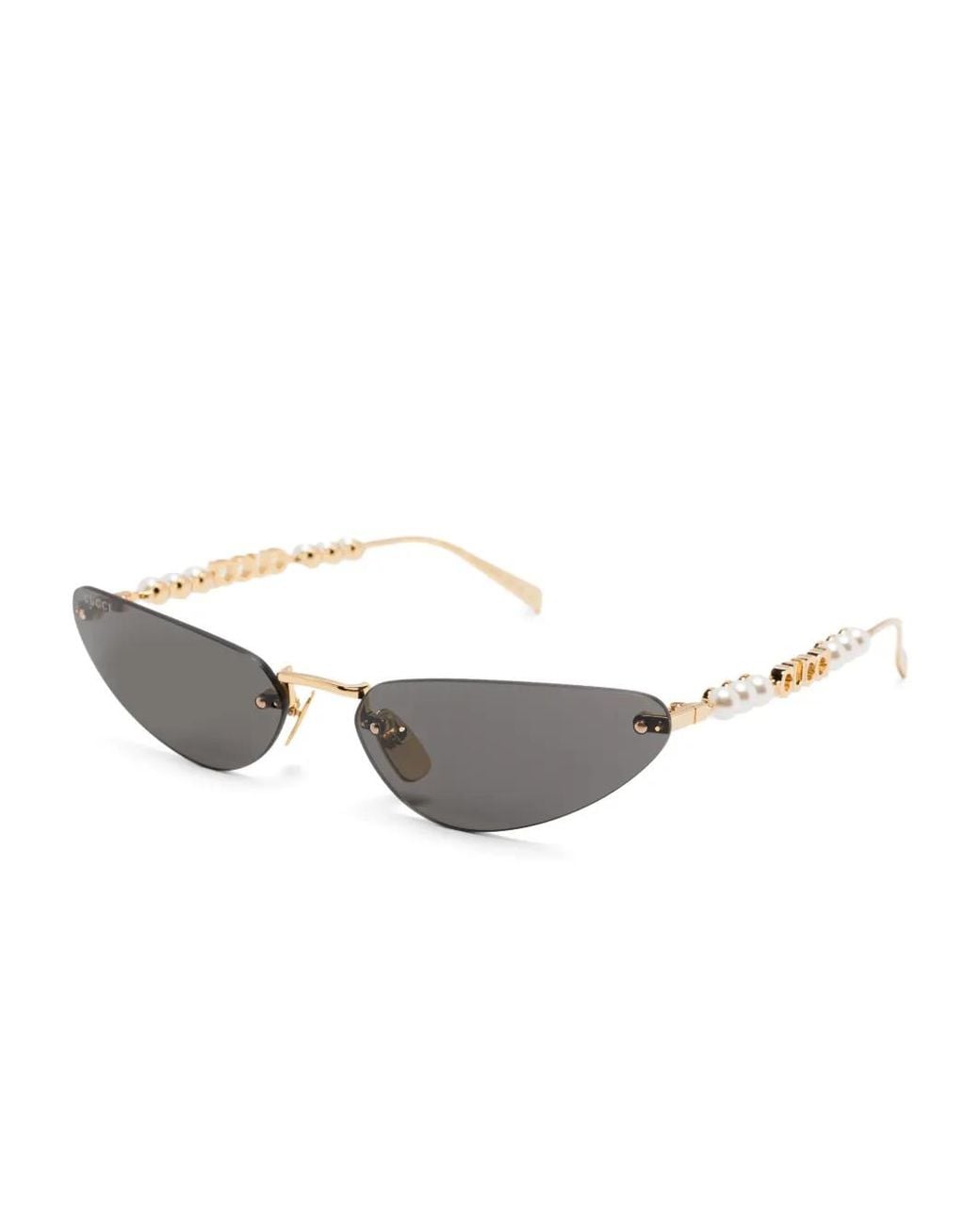 Gucci Gray Metal Sunglasses for men