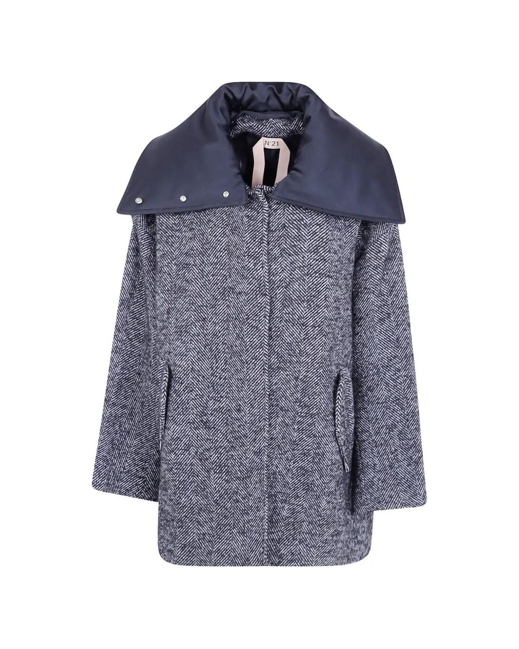 N°21 Blue Single-Breasted Coat