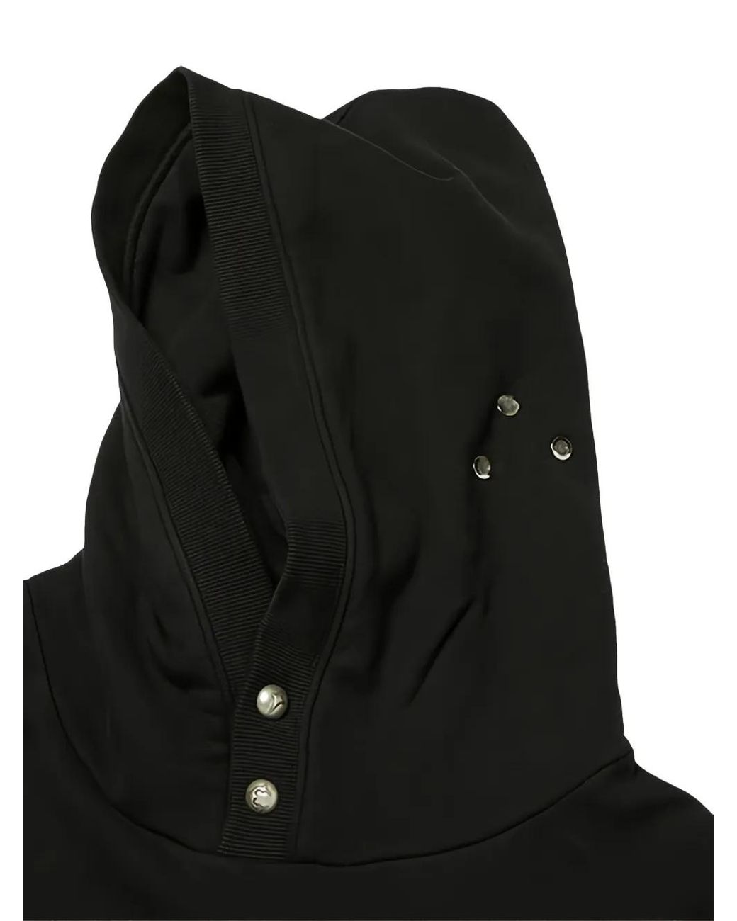 THUG CLUB Black Logo-Detail Long-Sleeve Hoodie for men