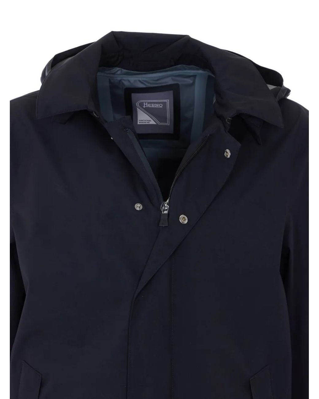 Herno Blue Raincoat for men