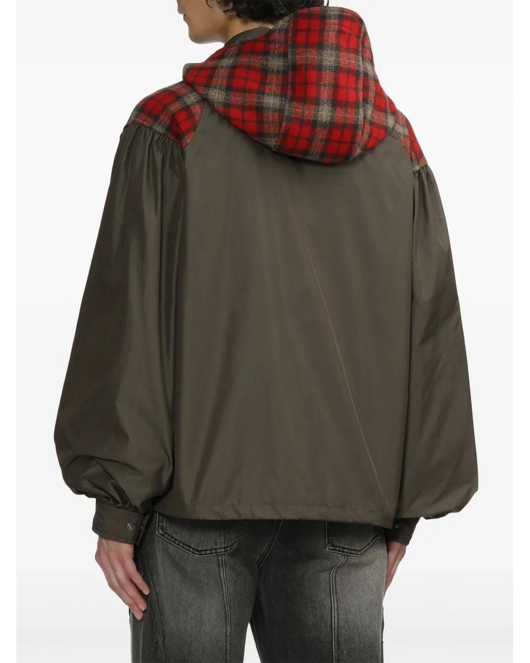 ANDERSSON BELL Brown Harness Hooded Jacket for men