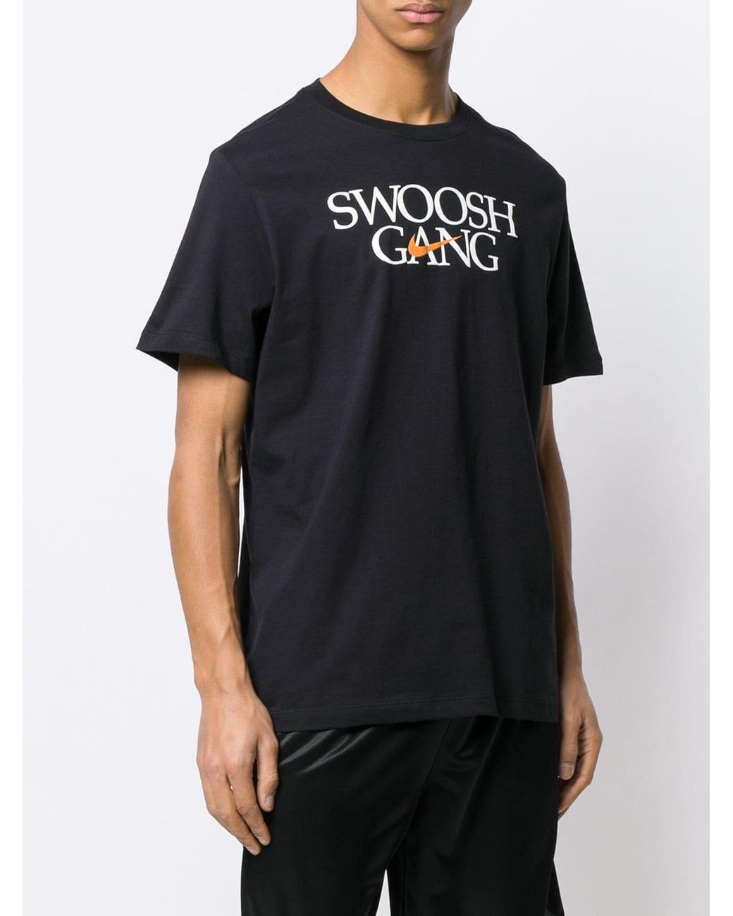 Nike Swoosh Gang T-shirt in Black for Men | Lyst