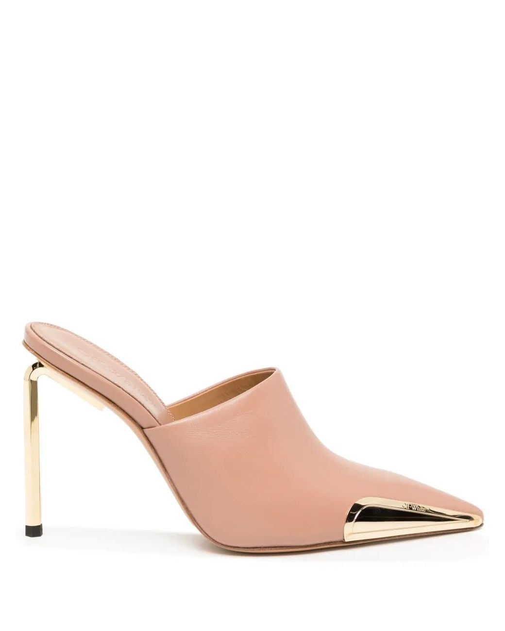 Off-White c/o Virgil Abloh Pink Allenframe Leather Mules