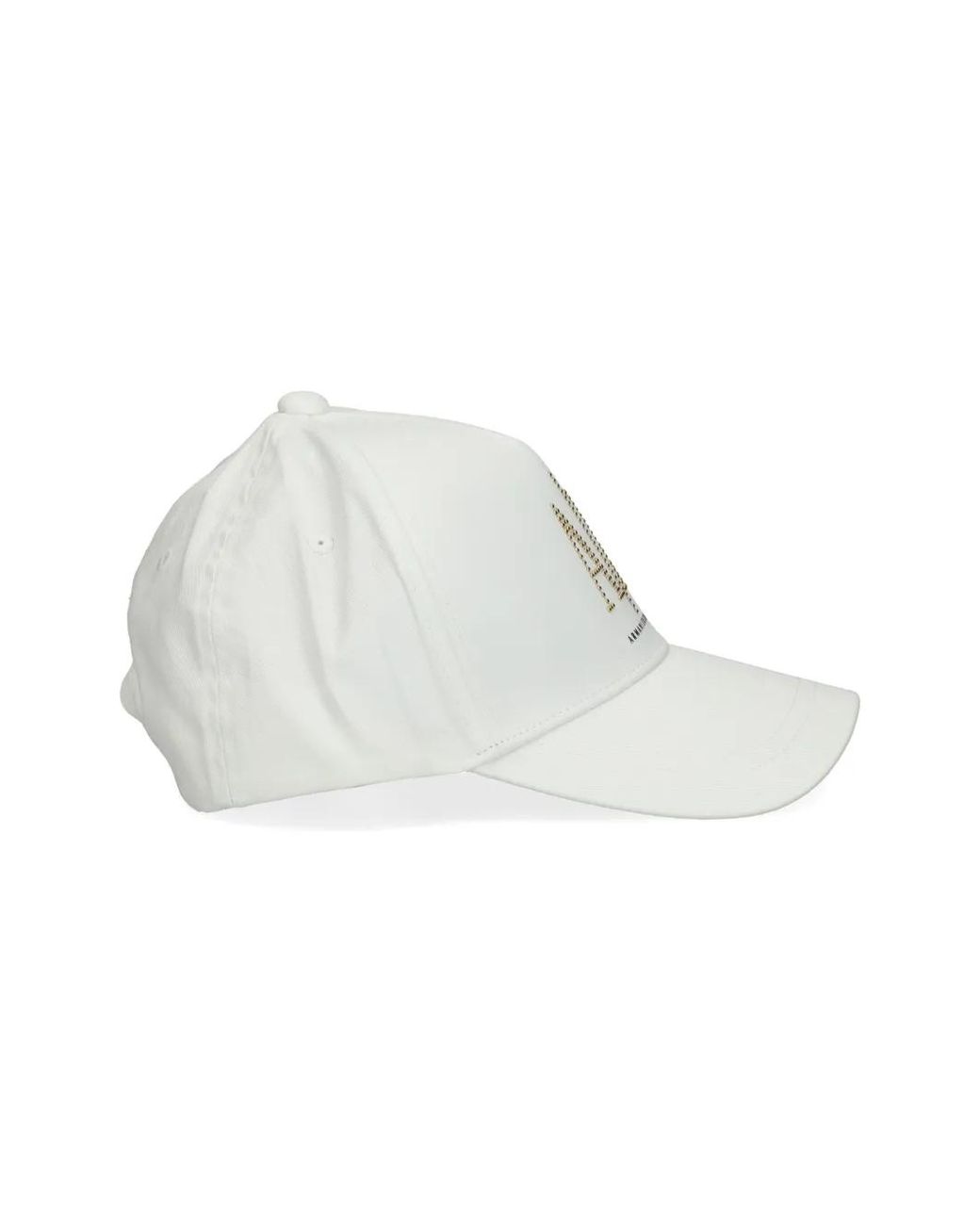 ARMANI EXCHANGE White Logo-Embellished Cap