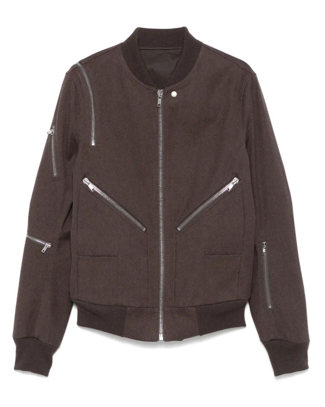 Rick Owens Brown Headon Flightsuit Jacket for men