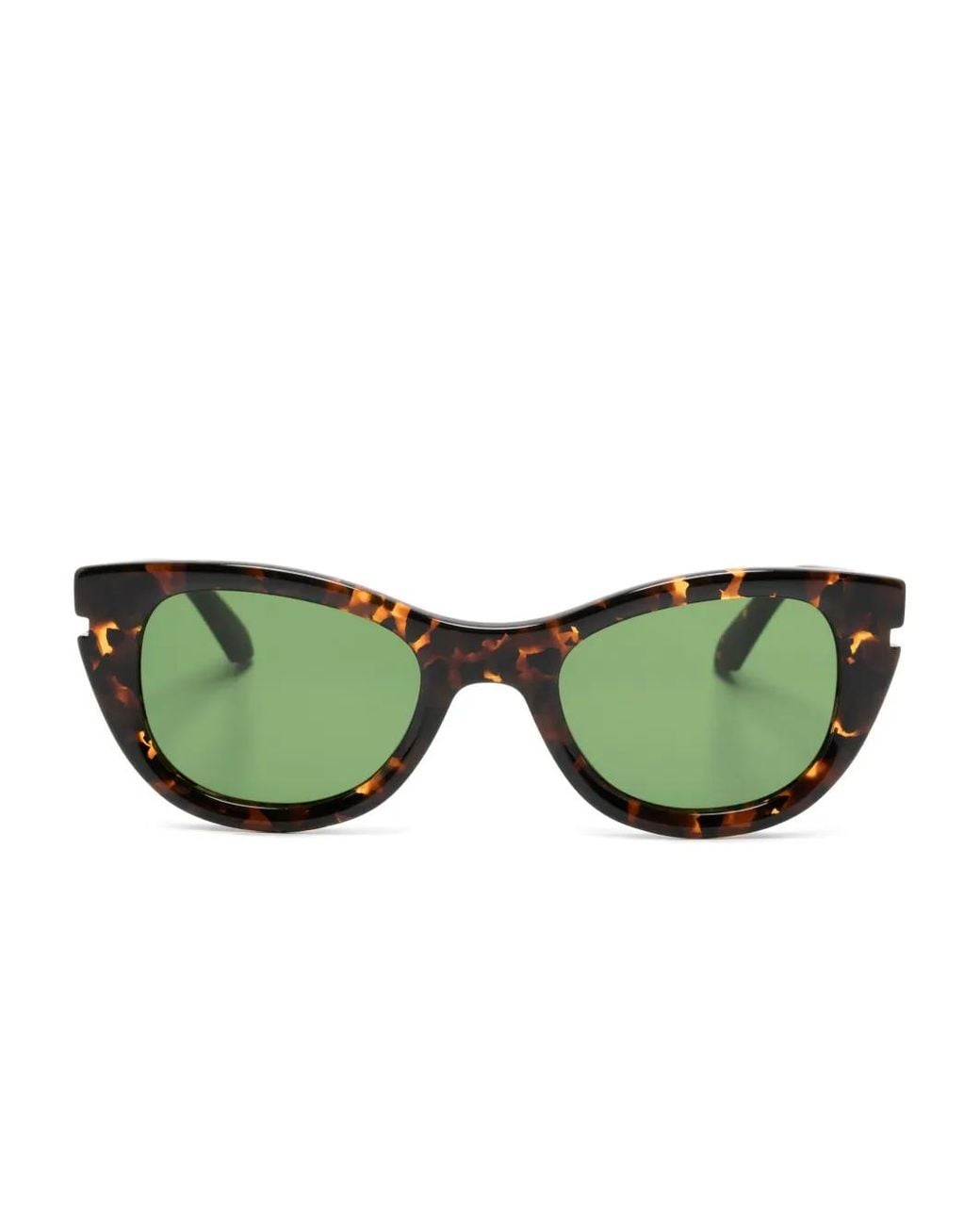 Off-White c/o Virgil Abloh Green Cat-Eye Frame Sunglasses