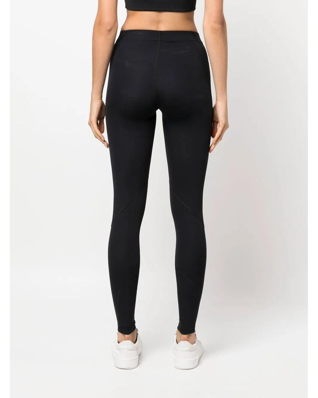 Jil Sander Blue Logo Print Leggings