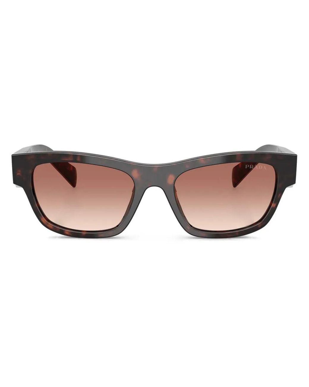 Prada Brown Tortoiseshell-Effect Sunglasses