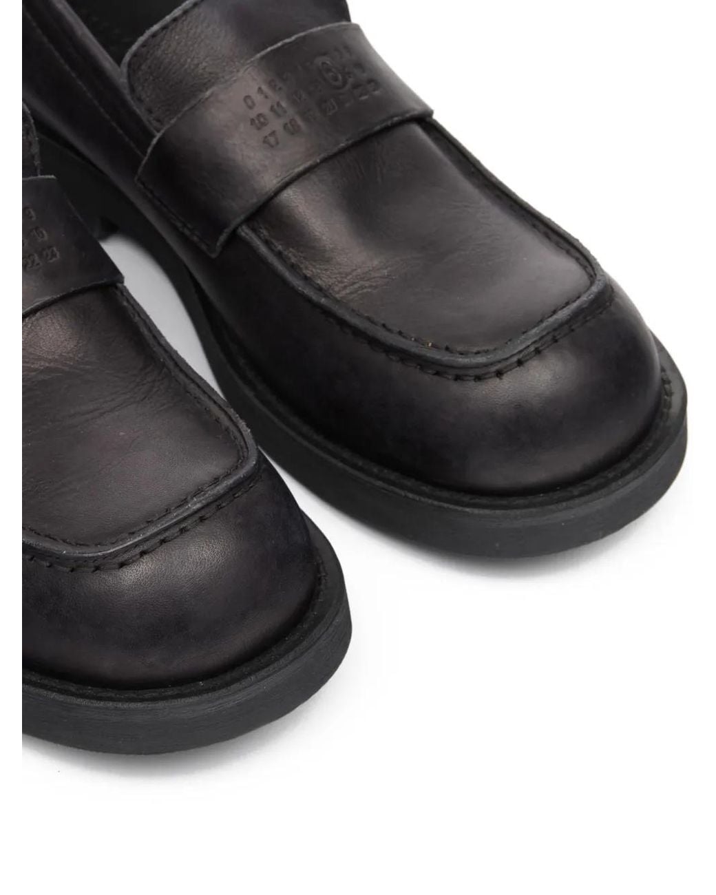 MM6 by Maison Margiela Black City Biker Loafers