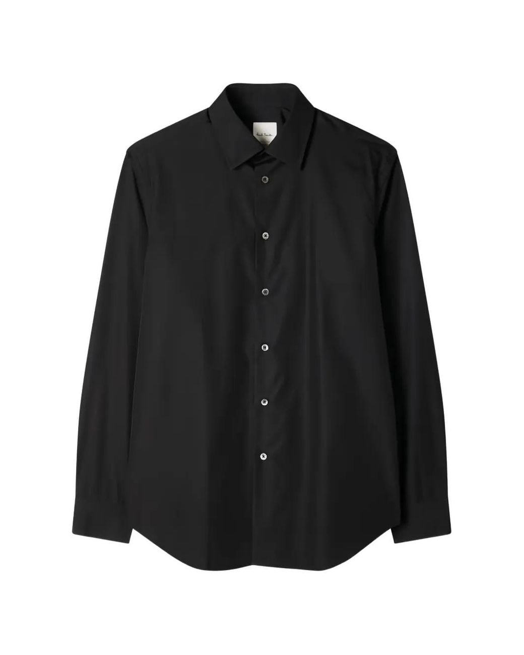 Paul Smith Black Artist Stripe-Cuff Shirt for men