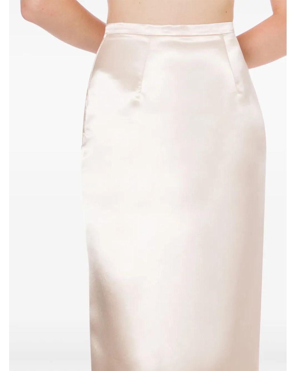 Philosophy Di Lorenzo Serafini Natural Straight-Cut Skirt