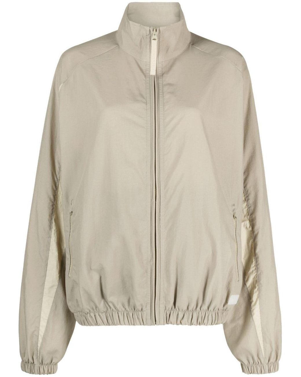 Reebok Vector Blocked Panelled Track Jacket in Natural | Lyst