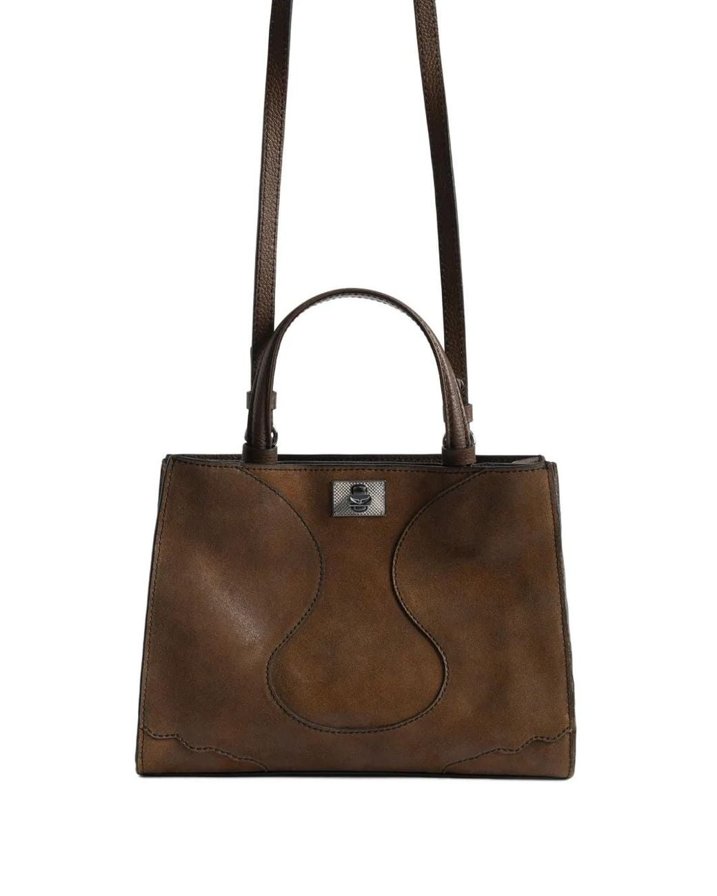 Zadig & Voltaire Brown Jack Nano Leather Satchel