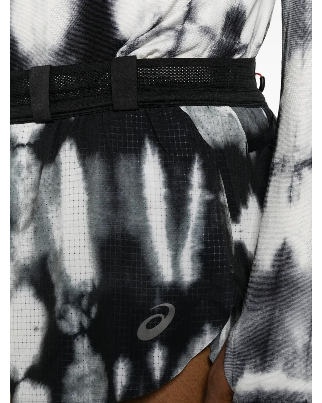 Asics Black Tie-Dye Ripstop Trousers for men