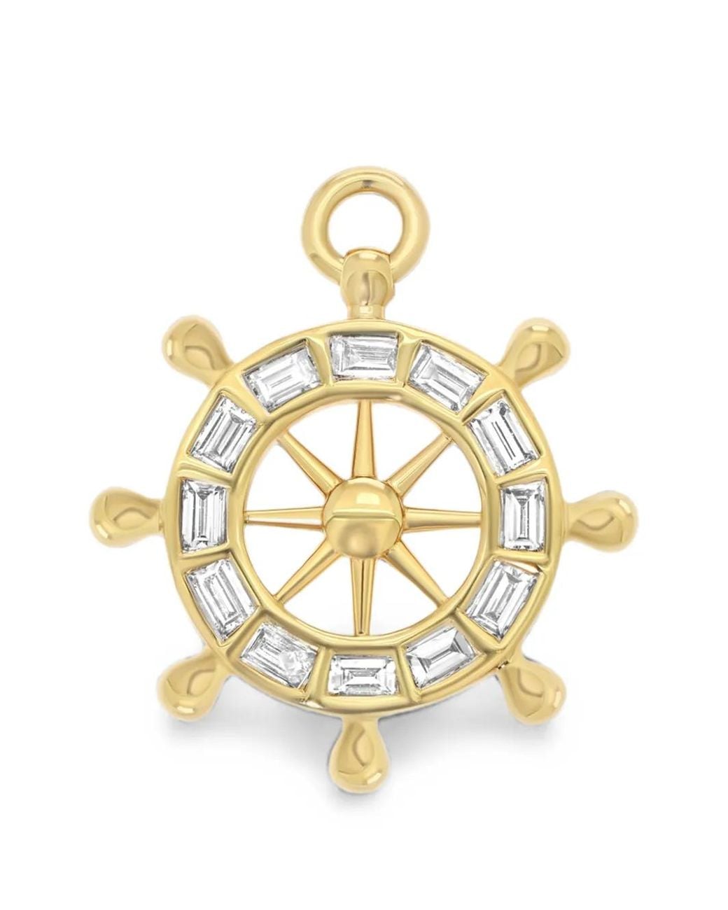 Sara Weinstock Metallic Papua Diamond Captain's Wheel Charm