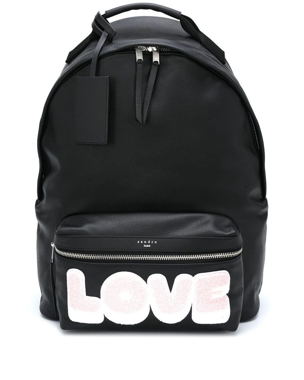 Sandro Love Print Backpack in Black for Men | Lyst