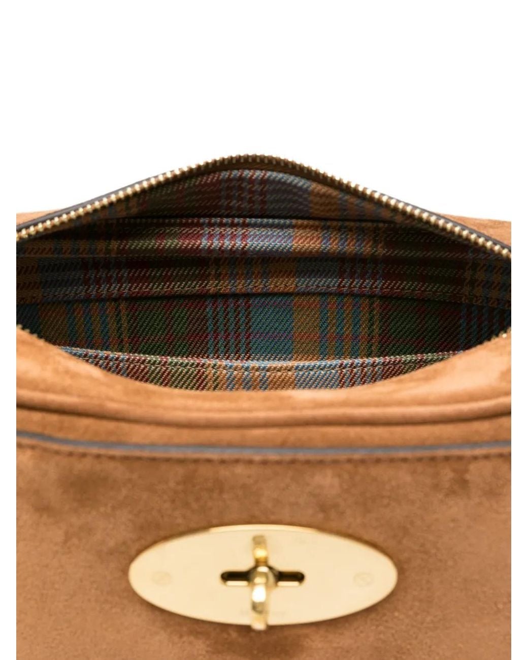 Mulberry White Postman's Lock Schultertasche