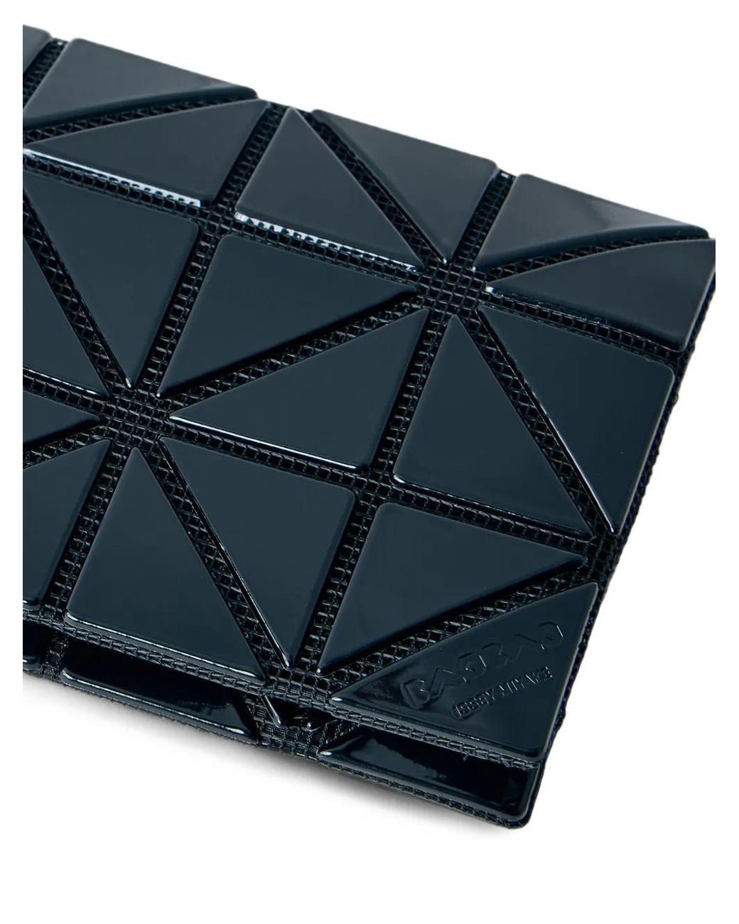 Issey Miyake Blue Card Case Geometric-Panelled Card Holder
