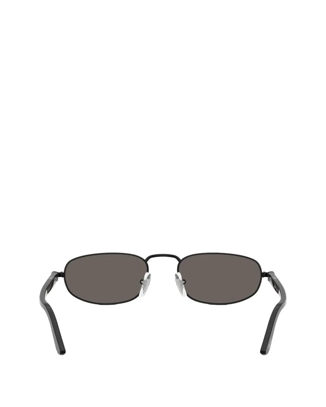 Persol Gray Oval-Frame Sunglasses