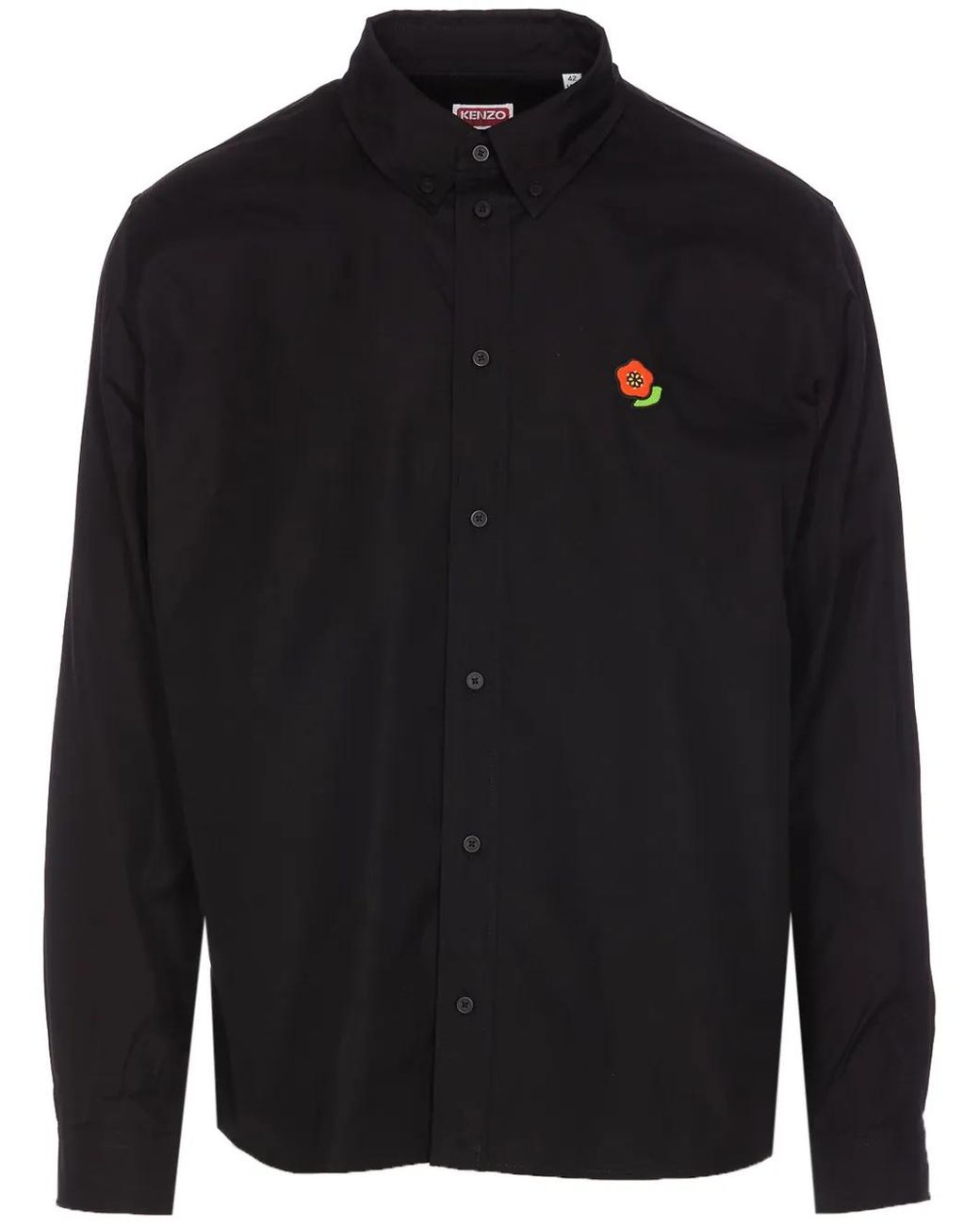 KENZO Blue Pop Cotton Shirt for men