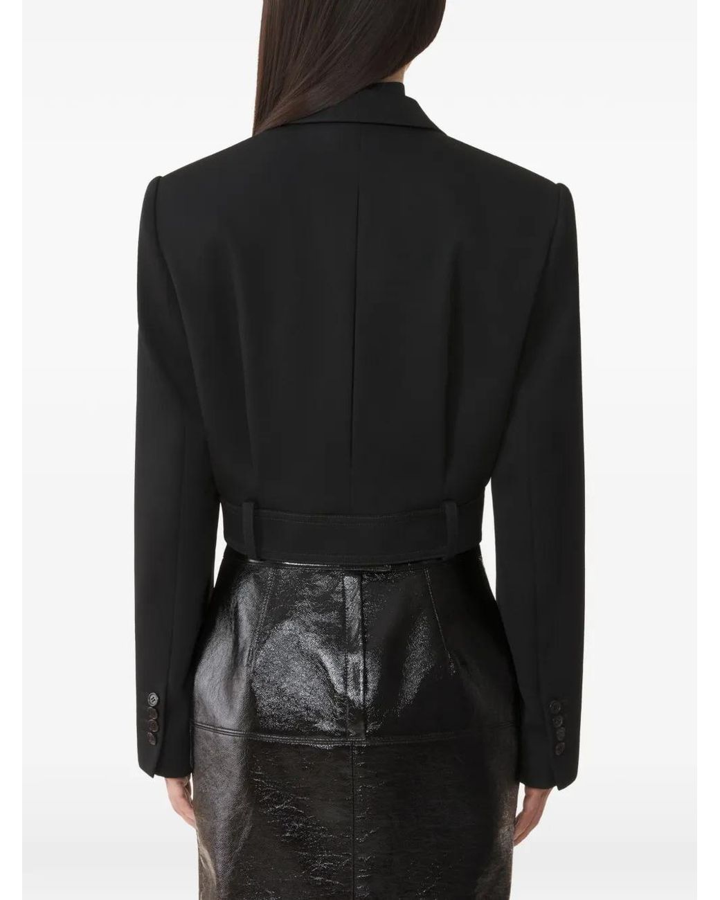 Lanvin Black Short Belted Jacket