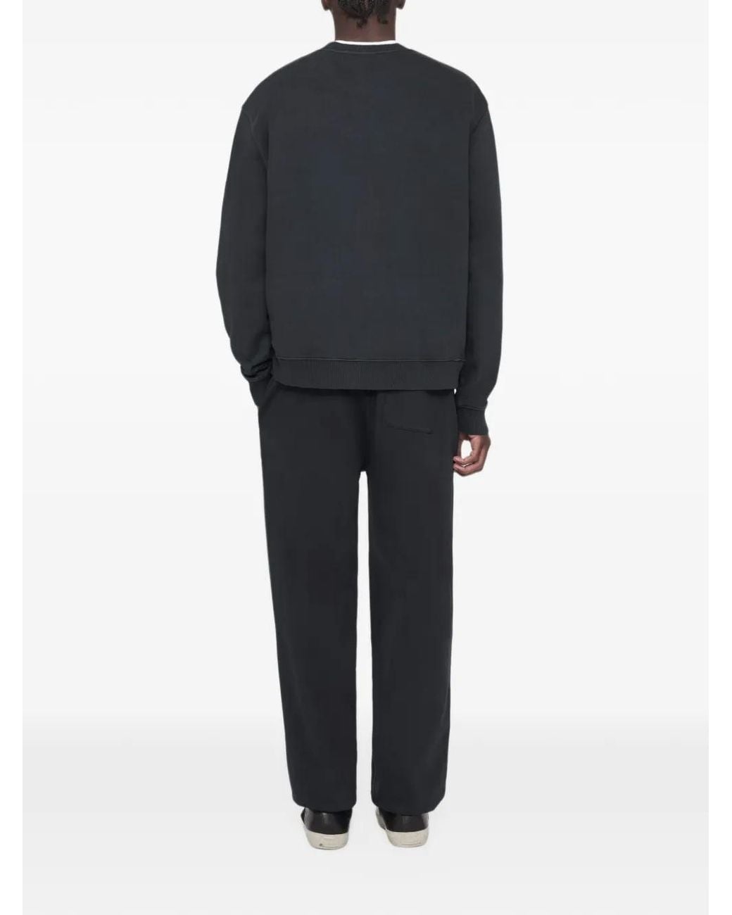 AllSaints Black River Relaxed-Fit Cotton Sweatpants for men