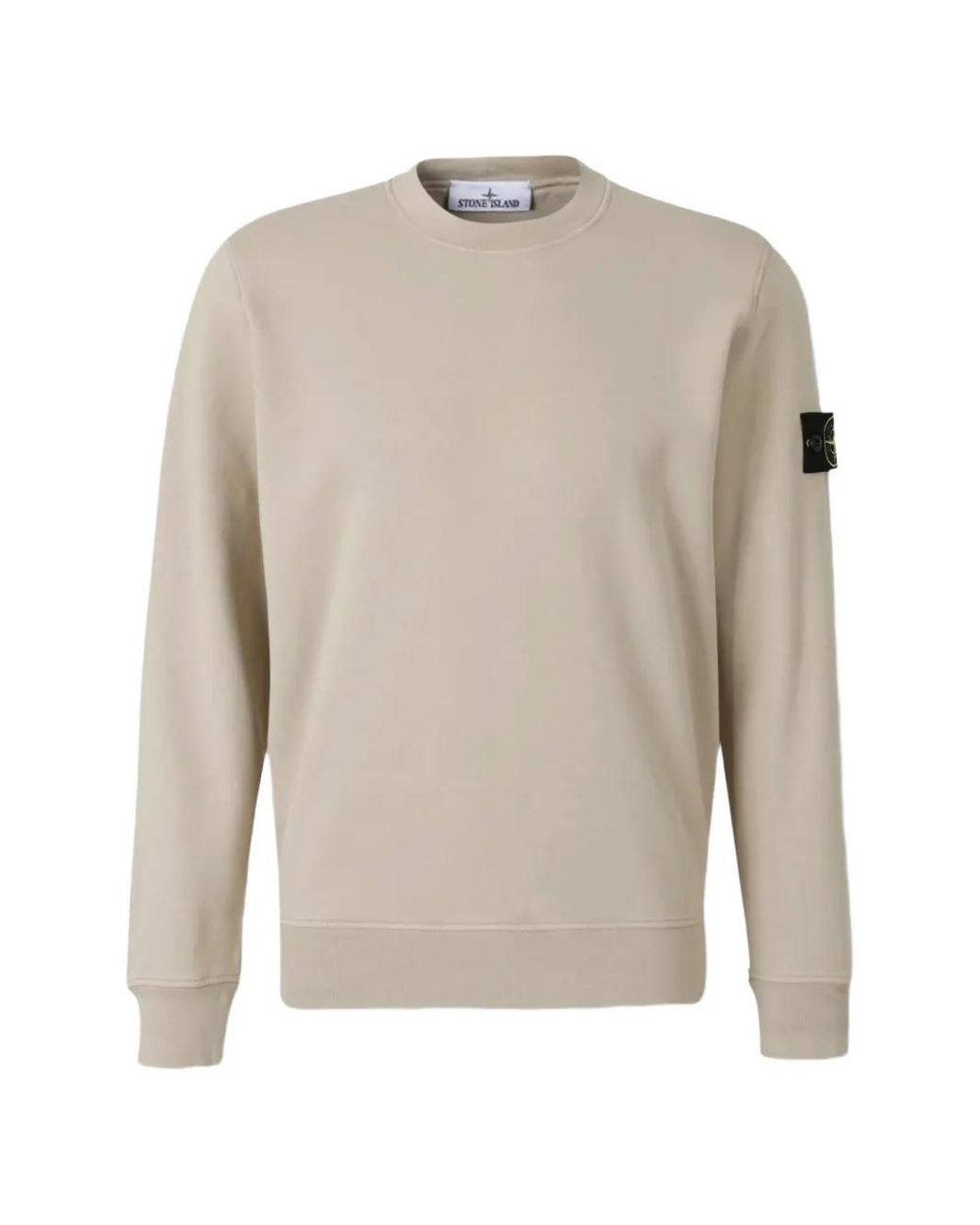 Stone Island Gray 6100060 Organic Cotton Fleece Sweatshirt for men