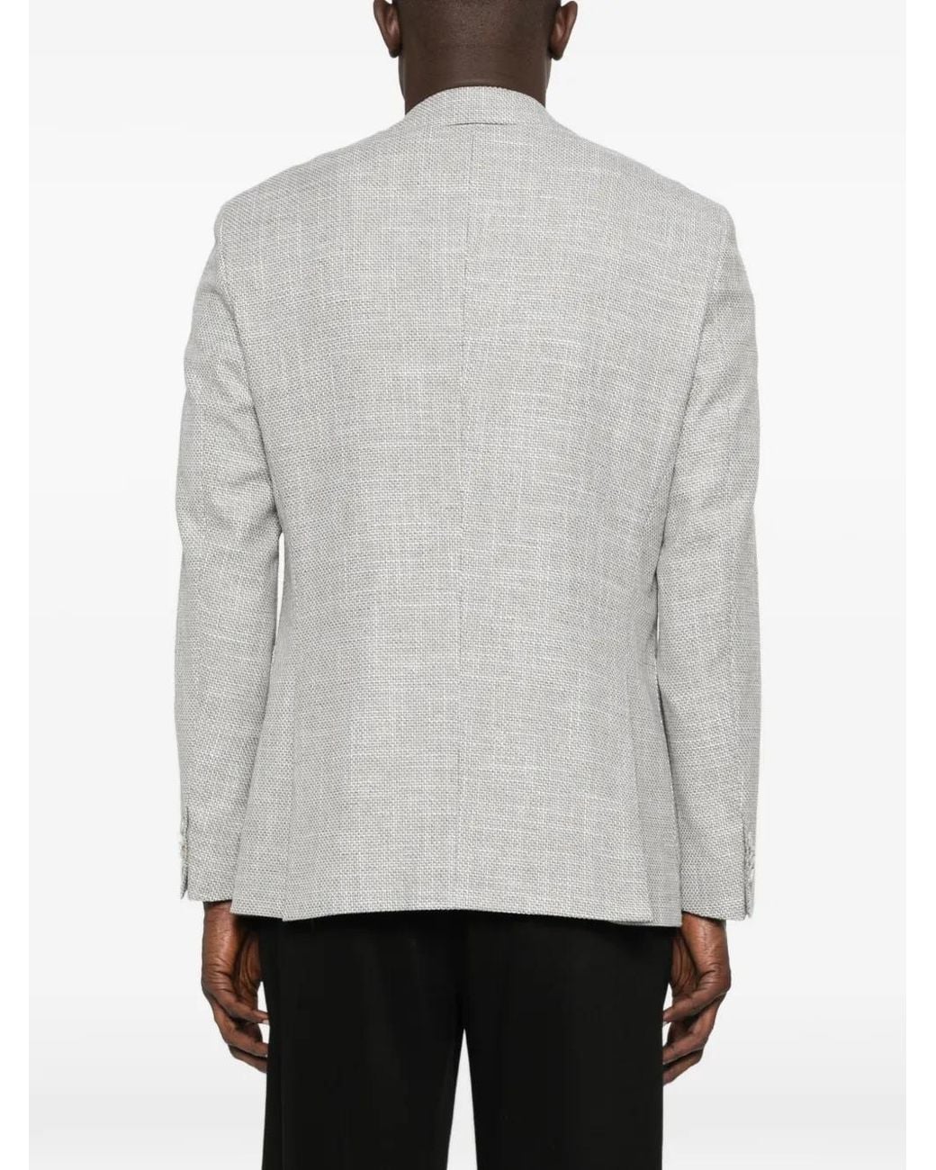 Boss White Patterned Jacket for men
