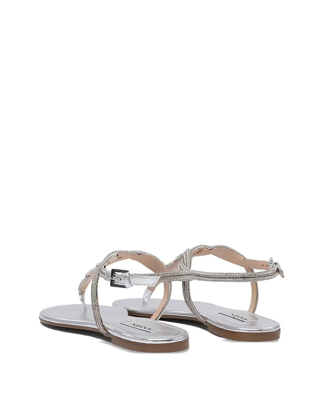 Ninalilou White Braided Leather Sandals