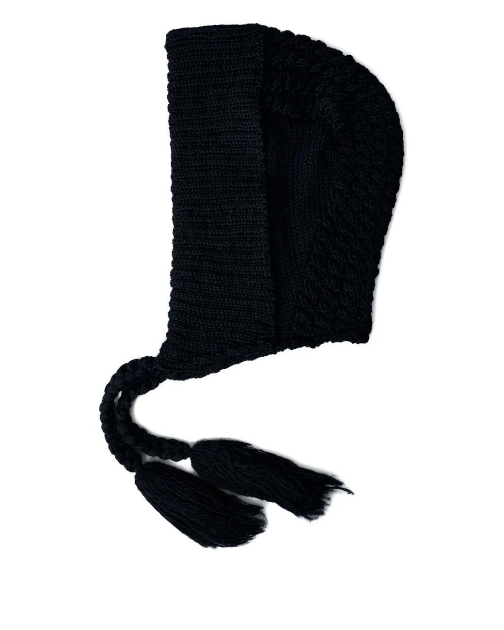 Limi Feu Black Braided-Ties Balaclava