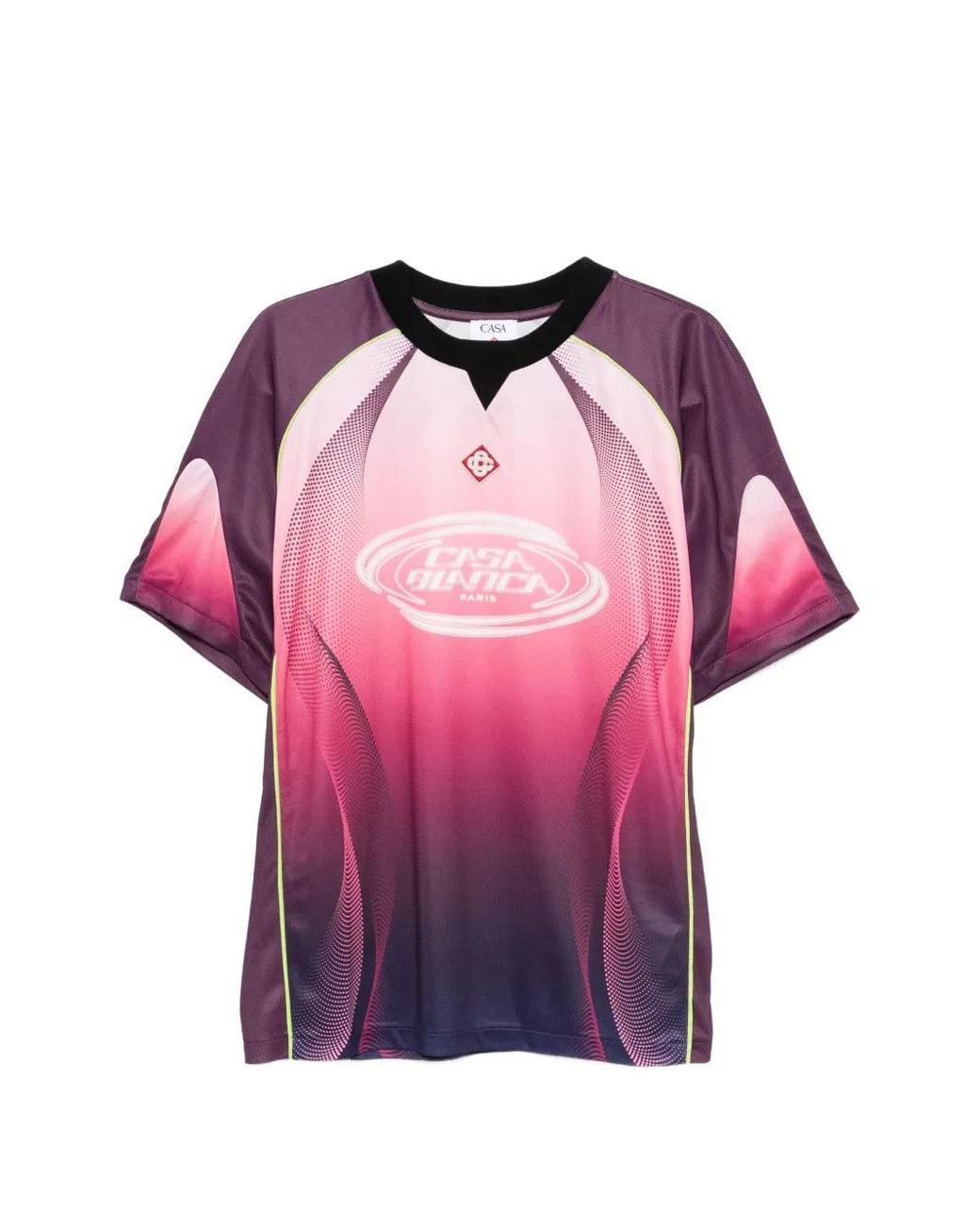 Casablanca Pink Mesh Football T-Shirt for men