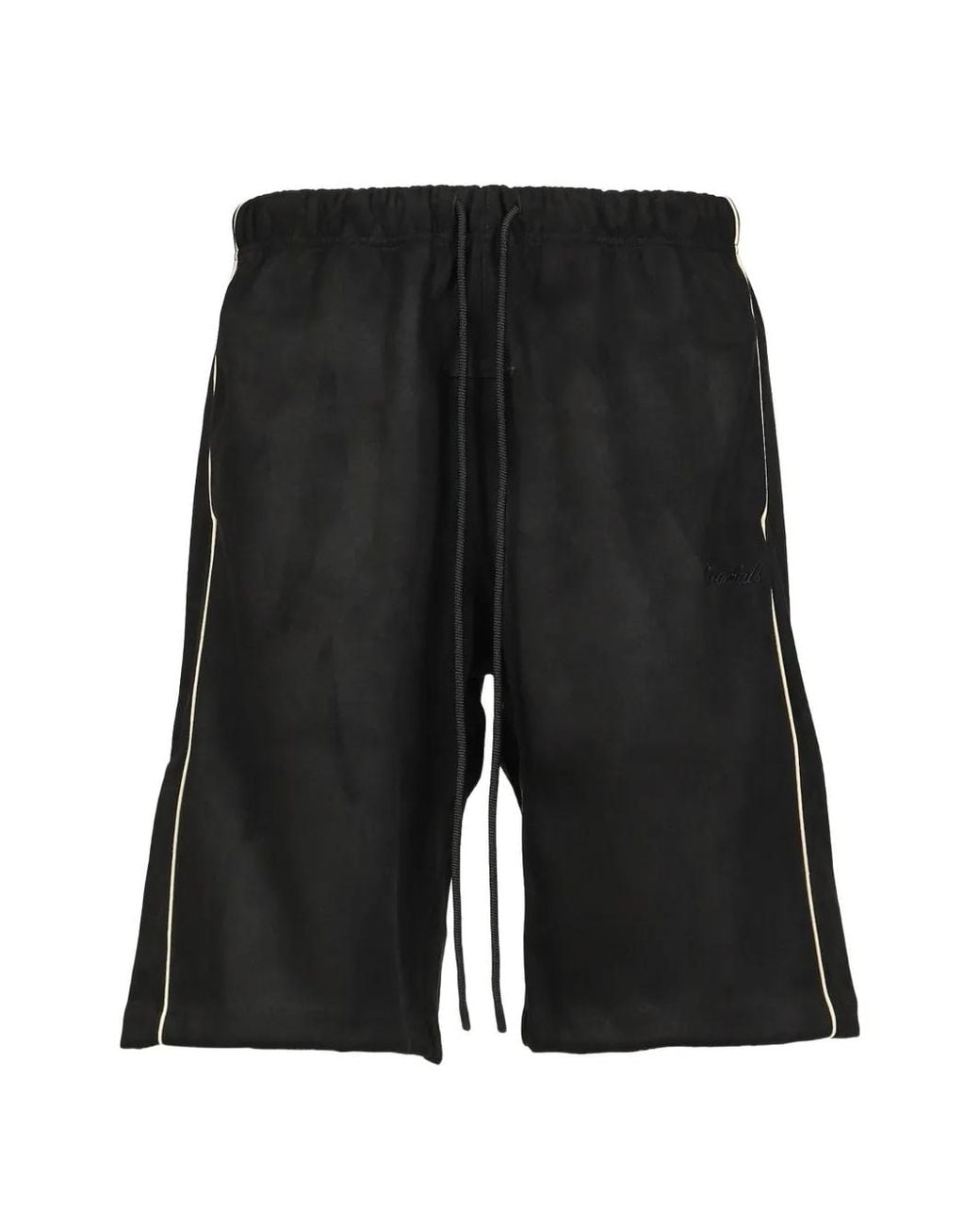 Shorts Con Ribete Essentials de hombre de color Black