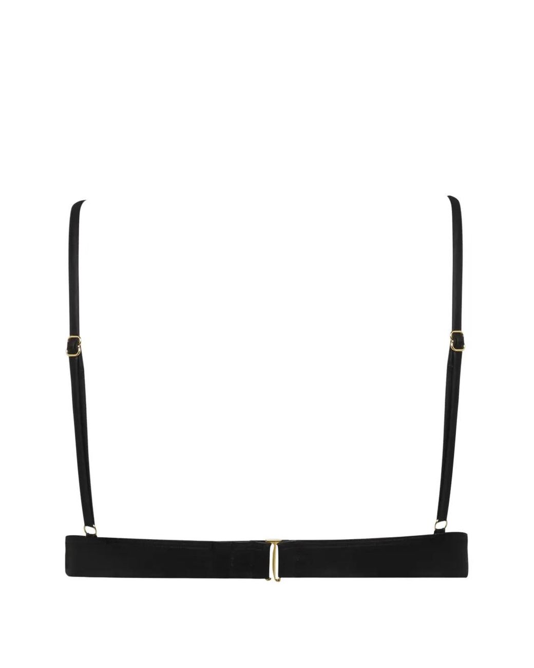 Maison Close Black Splash Triangle Bikini Top