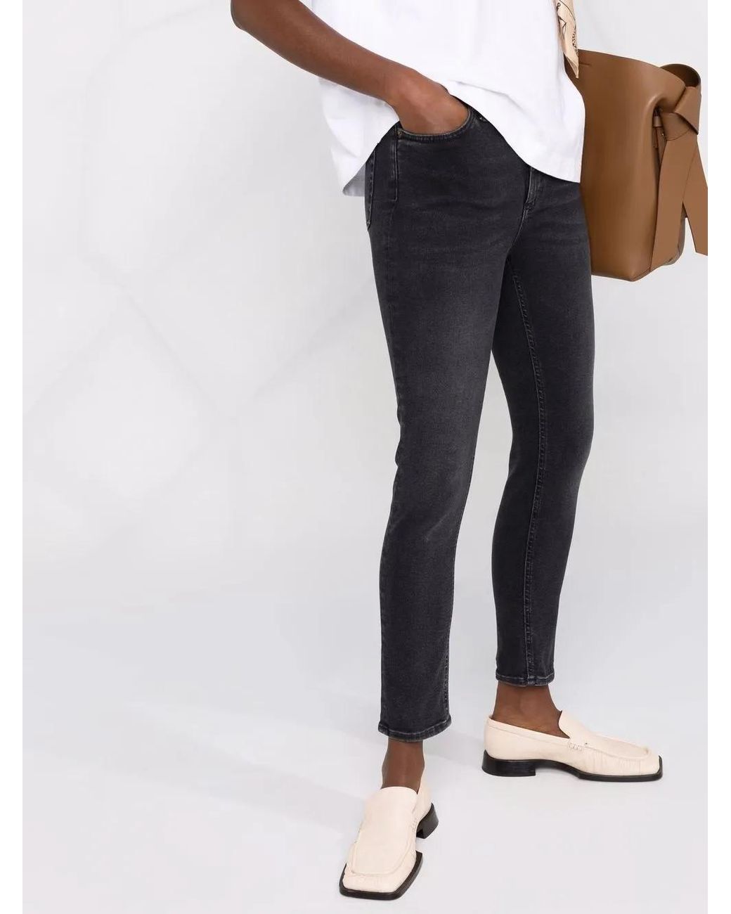 Acne Blue Peg Slim-Fit Jeans