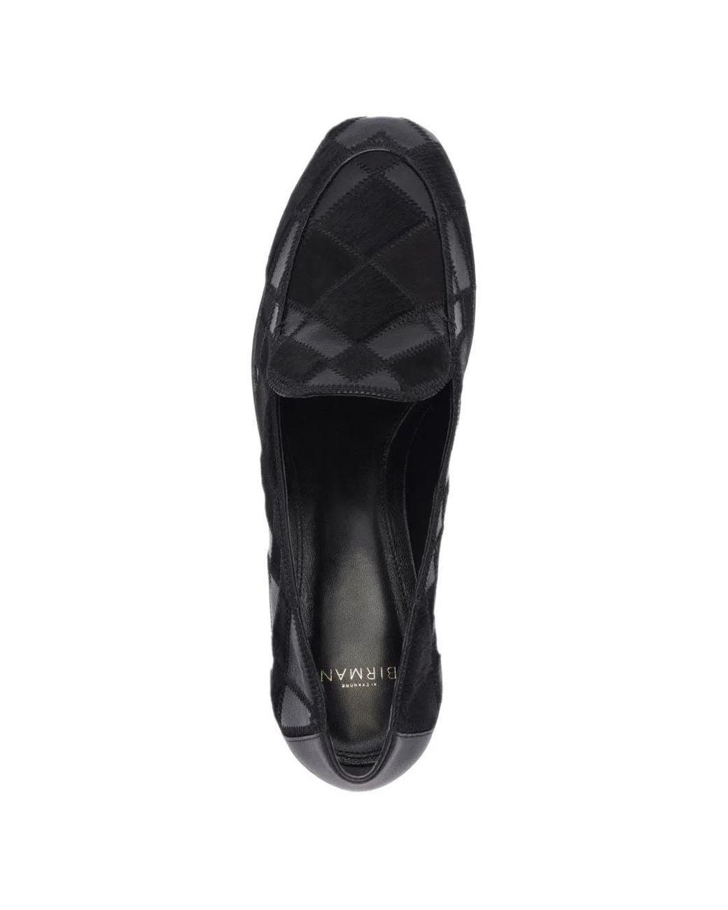 Alexandre Birman Black Annelise Patchwork Loafers