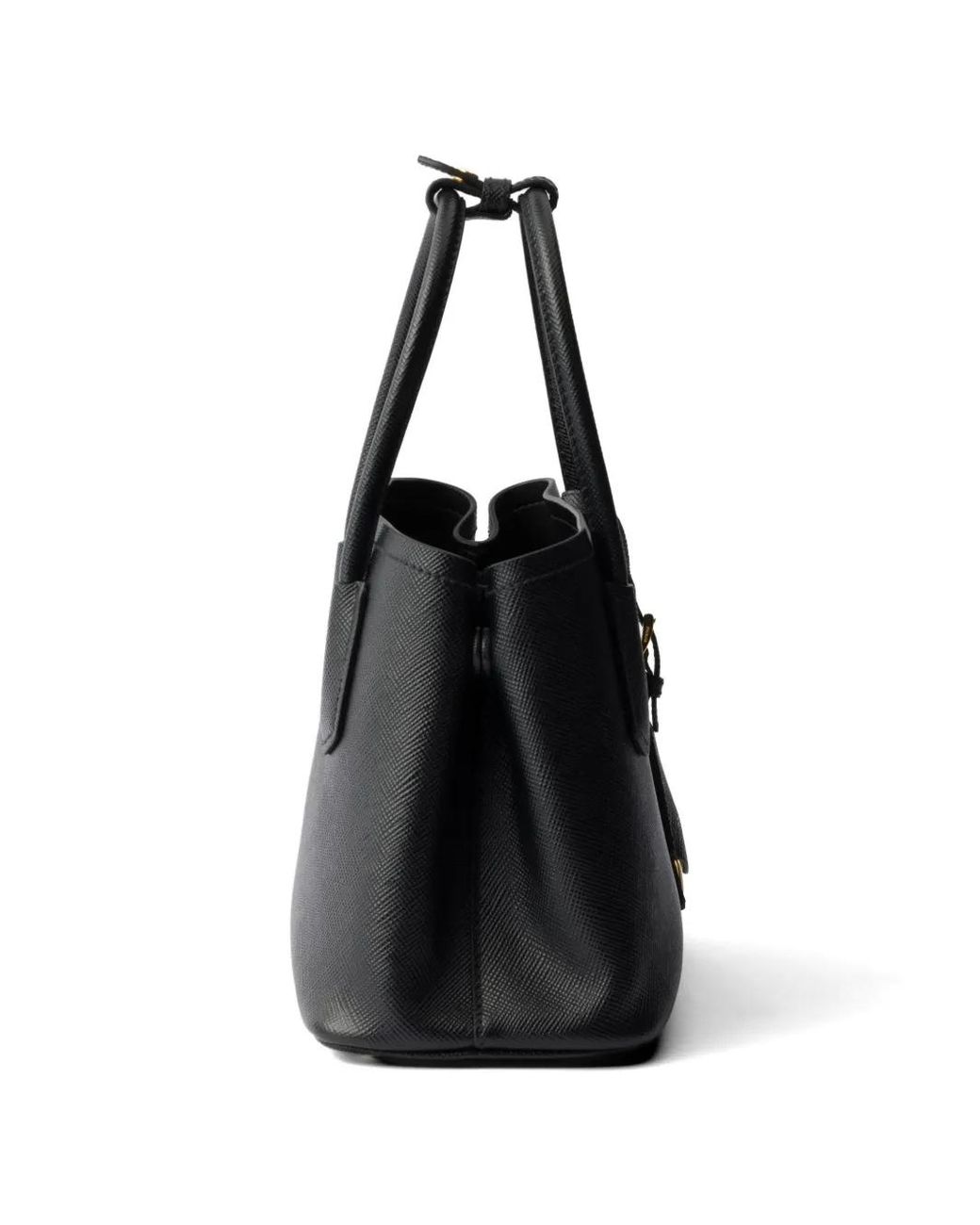 Prada Black Double Small Saffiano Leather Bag