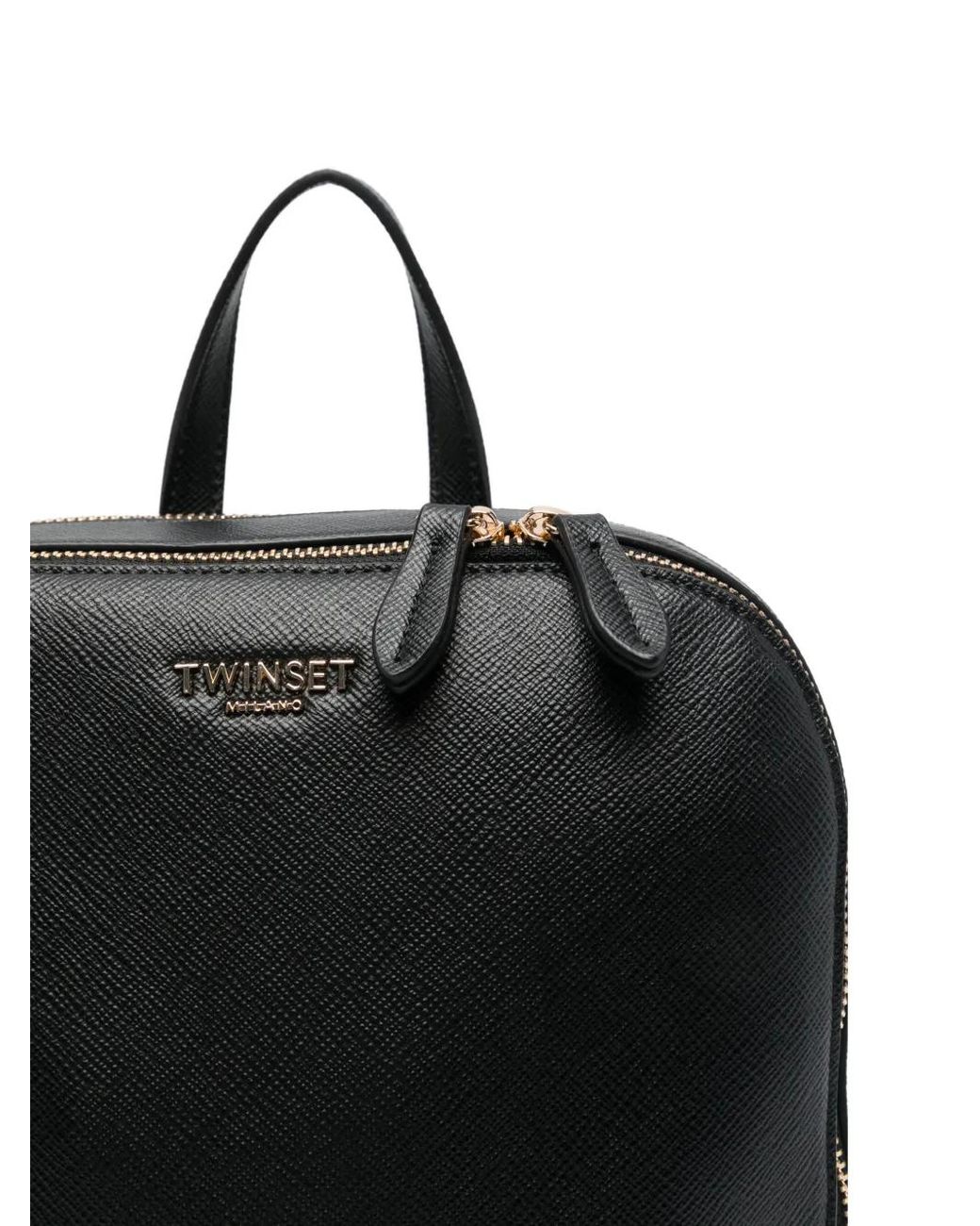 Twinset Black Sac À Dos À Logo