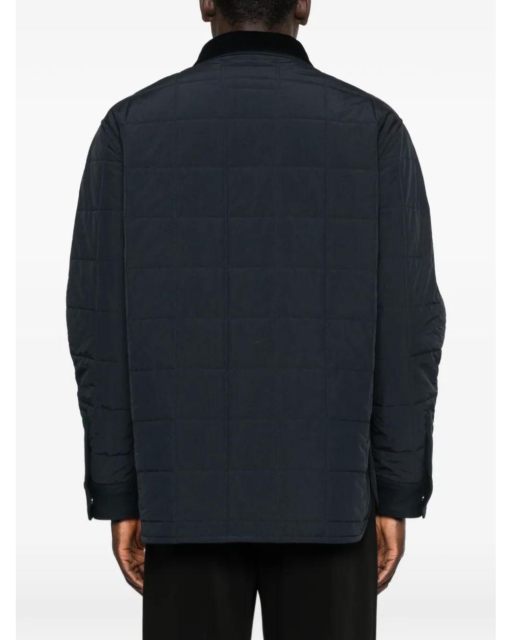 Givenchy Black Couture Seam Quilted Overshirt Patch for men