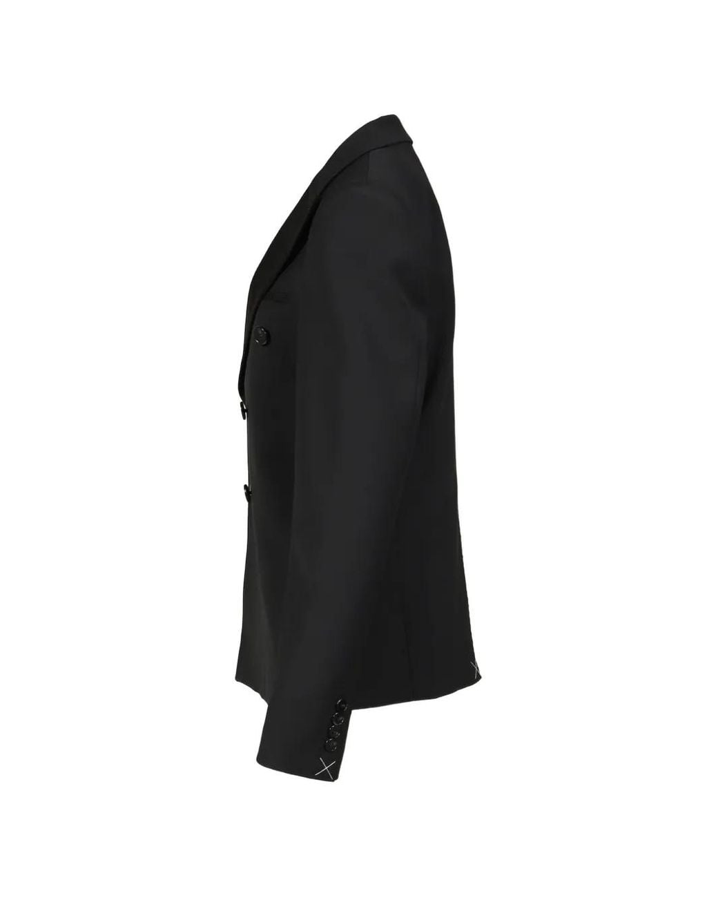 Entire studios Black Double-Breasted Mason Jacket