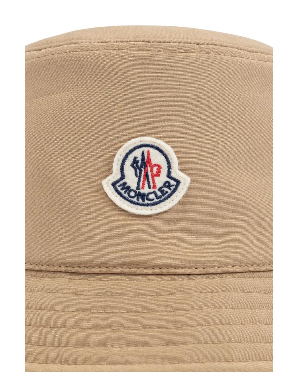 Moncler Natural Logo-Patch Hat