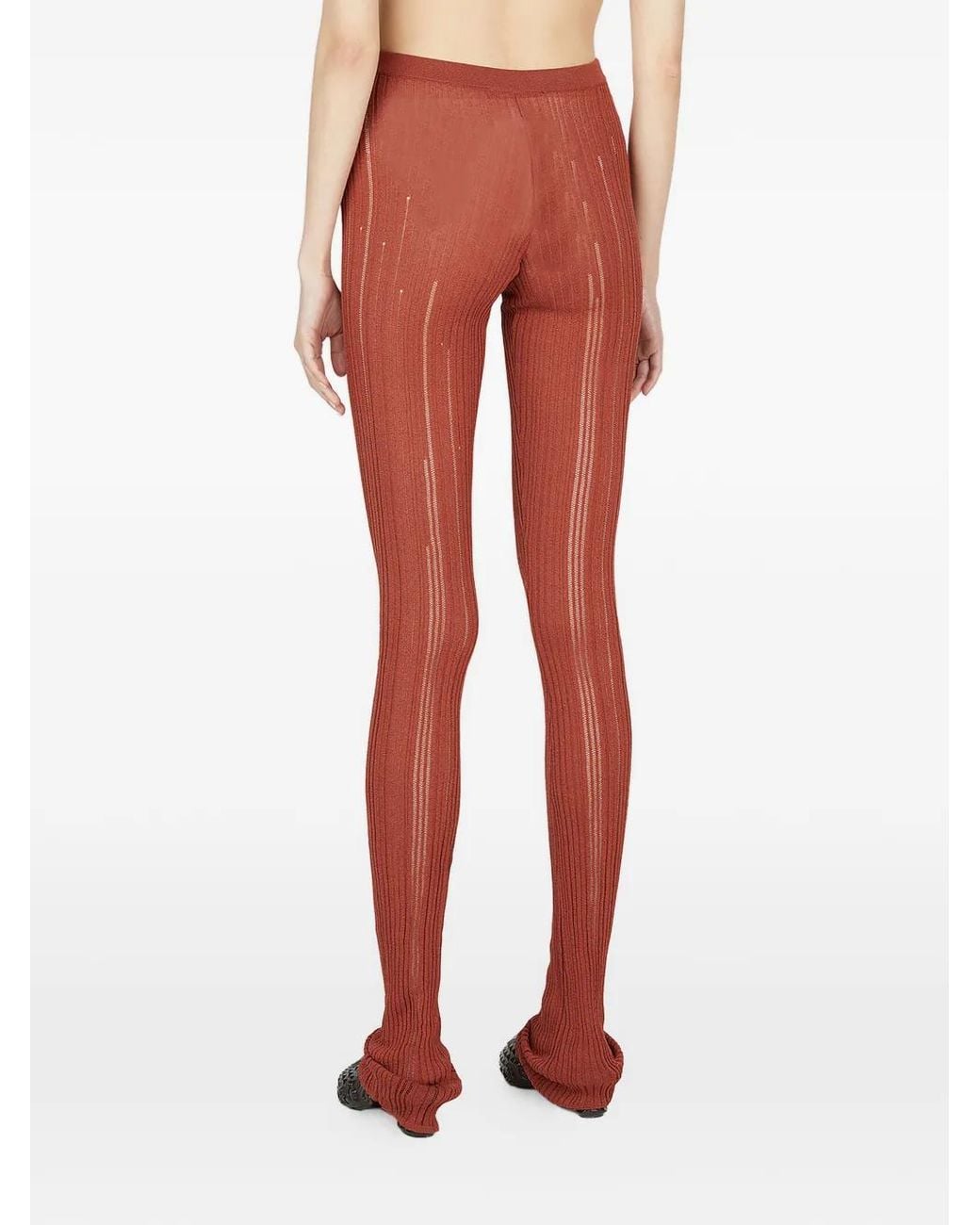 Marco Rambaldi Red Ribbed Trousers
