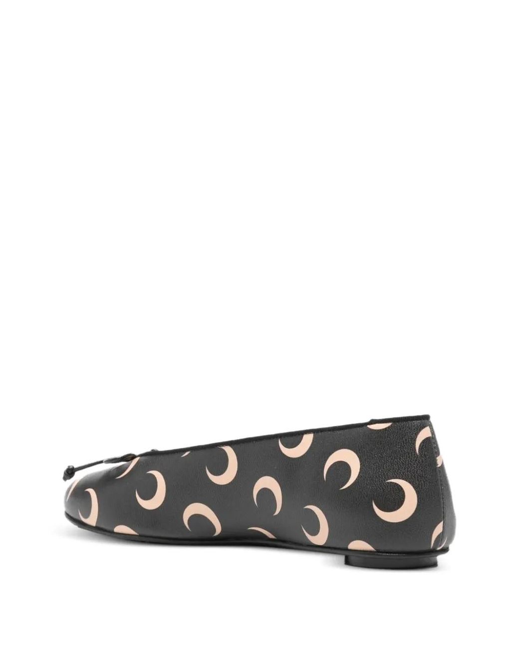 MARINE SERRE Gray Flat Shoes