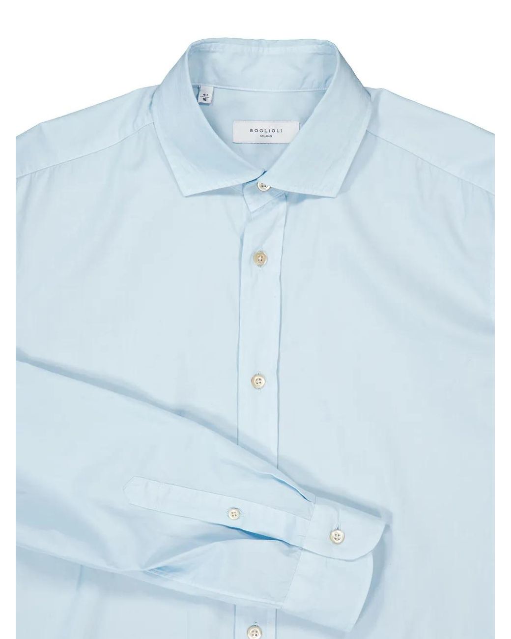 Boglioli Blue Long-Sleeve Shirt for men