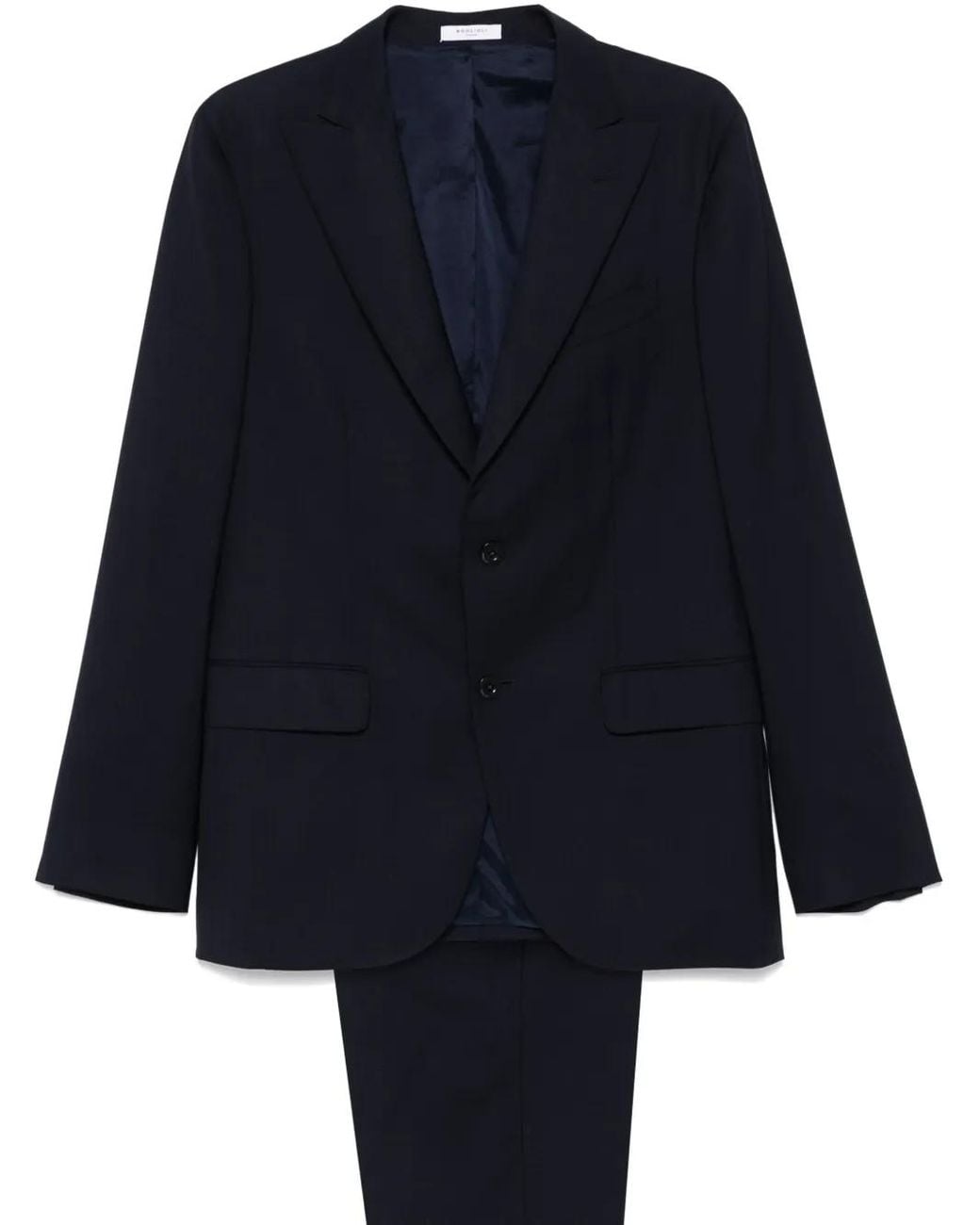 Boglioli Blue Virgin Wool Suit for men